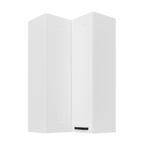 Upper corner cabinet 60 cm Luna white 60×60 GN-108 2F 90 degrees