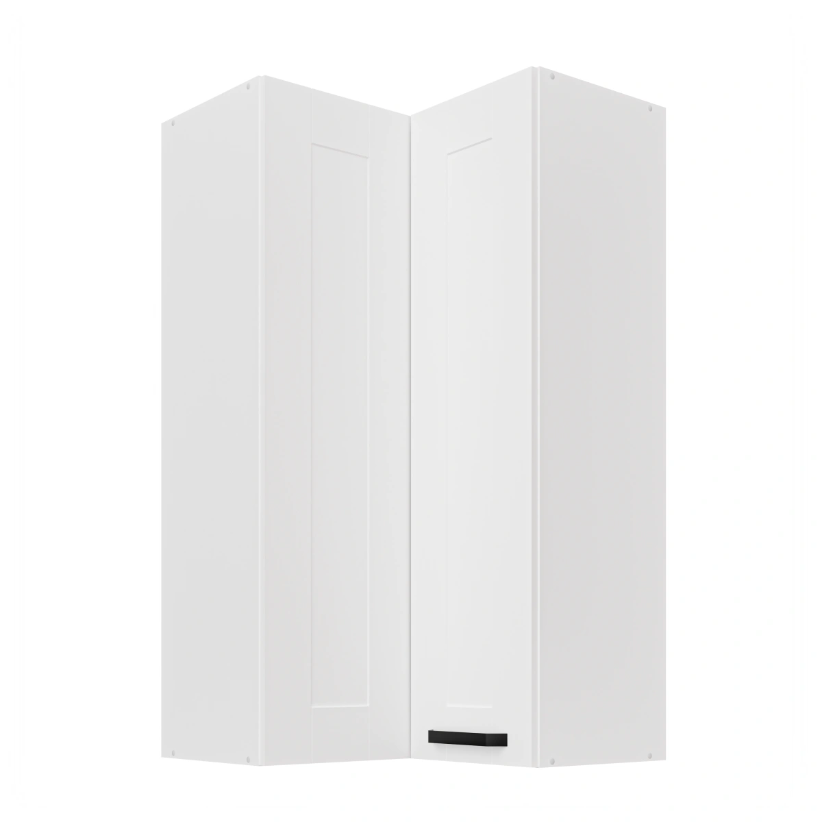 Upper corner cabinet 60 cm Luna white 60x60 GN-108 2F 90 degrees