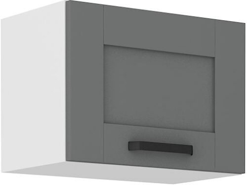 Wall cabinet with hood 50 cm Luna white/dust grey 50 GU-36 1F