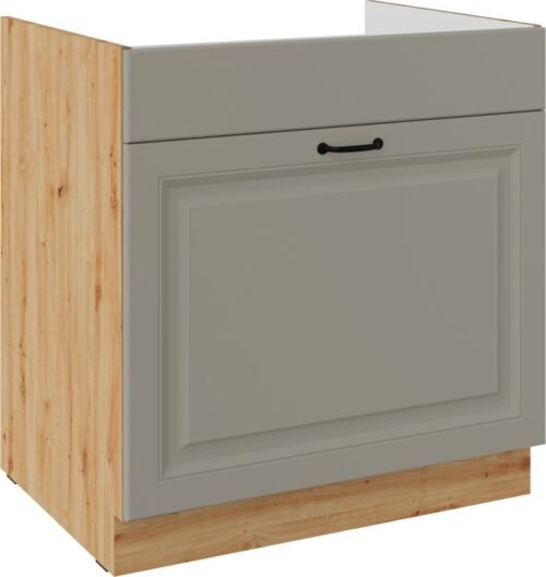 Base cabinet 80 cm, sink, drawer, Stillo artisan/claygrey, 80 ZL, 1S, BB, PREMIUM BOX