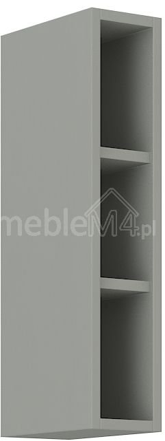Open top shelf 15 cm platinum gray 15 GOTW-72