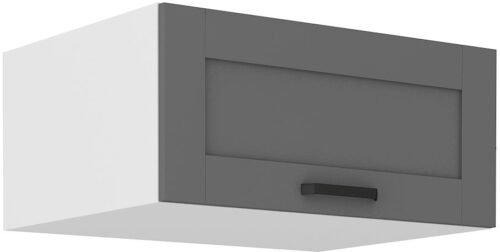Low deep wall cabinet 80 cm Luna white/dust grey 80 NAGU-36 1F