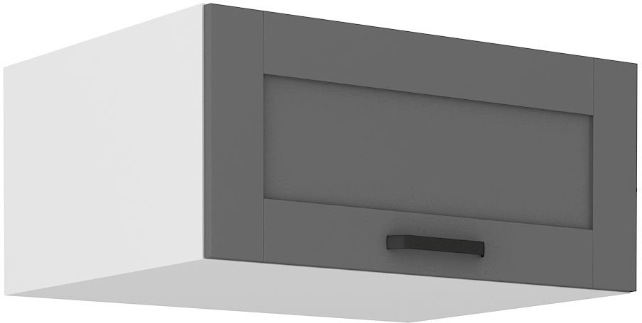 Low deep wall cabinet 80 cm Luna white/dust grey 80 NAGU-36 1F