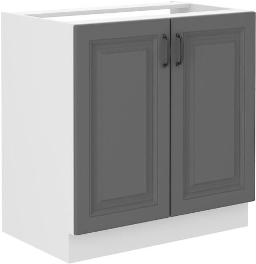 Base cabinet 80 cm, Stillo sink white/dust grey 80 ZL 2F BB