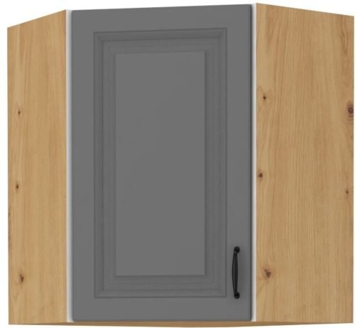 Upper corner cabinet 60 cm Stillo artisan/dust grey 60×60 GN-72 (45 degrees) 1F
