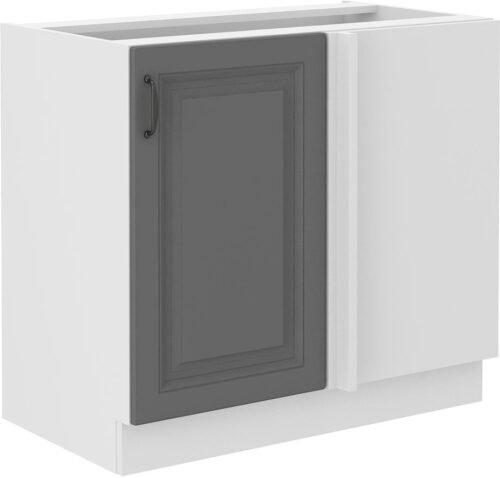 Base corner cabinet 105/60 cm Stillo white/dust grey 105 ND 1F BB