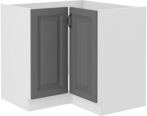 Base corner cabinet 90/90 cm Stillo white/dust grey 90×90 ND 2F BB