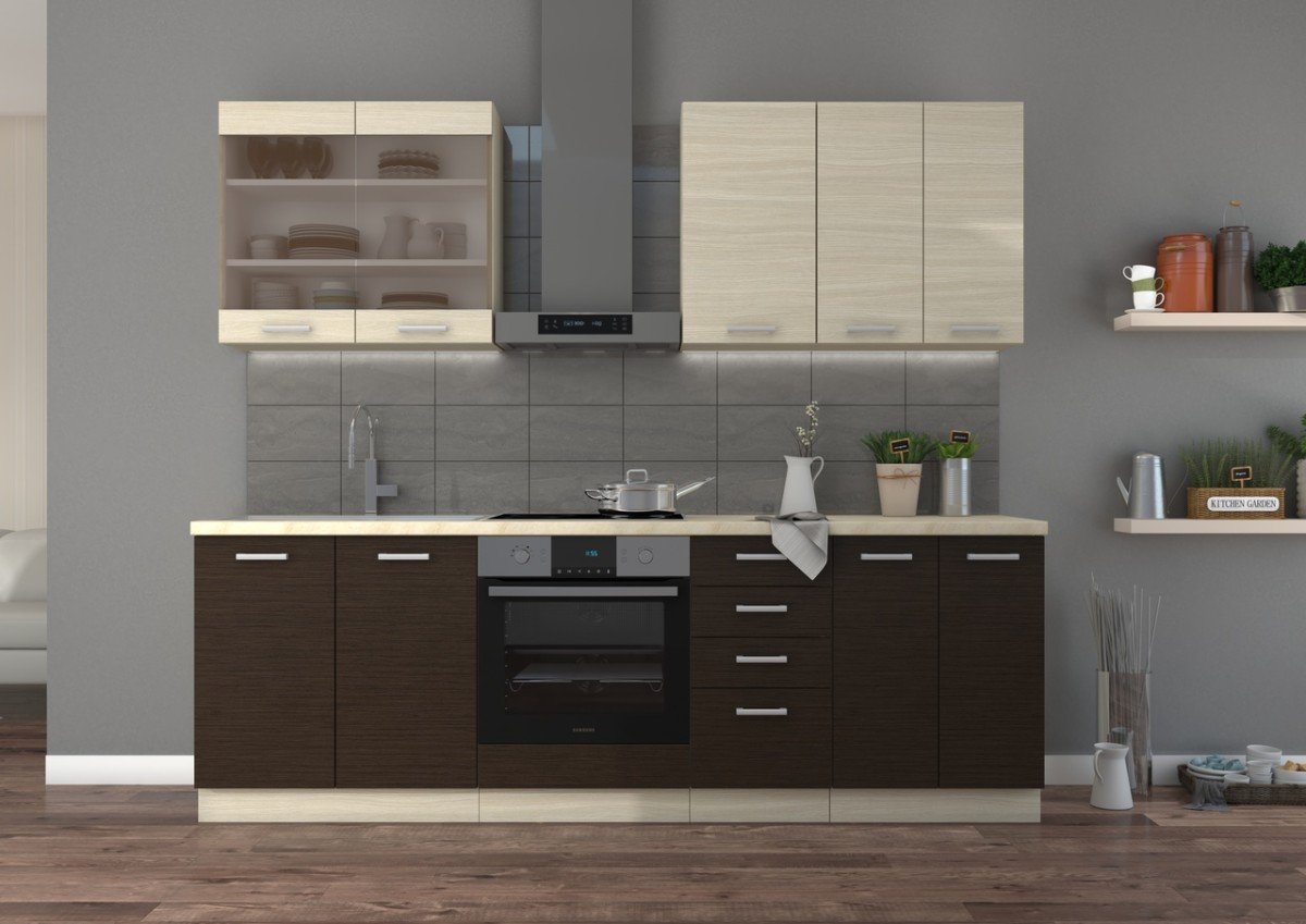 Chamonix kitchen 300 cm with display cabinet - Image 3