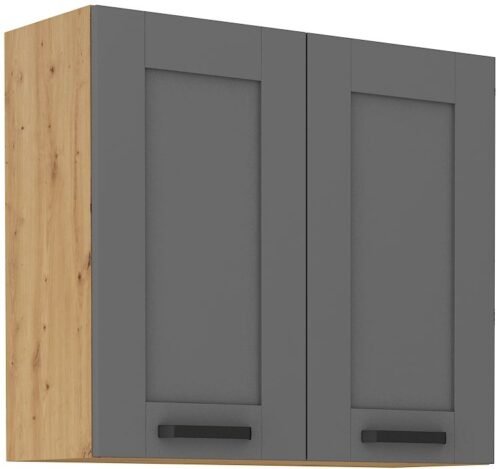 Wall cabinet 80 cm Luna artisan/dust grey 80 G-72 2F
