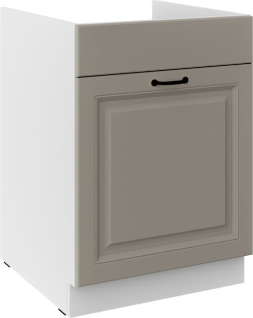 Base cabinet 60 cm, sink, drawer, Stillo white/clay gray, 60 ZL, 1S, BB, PREMIUM BOX