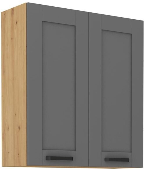 Wall cabinet 80 cm Luna artisan/dust grey 80 G-90 2F