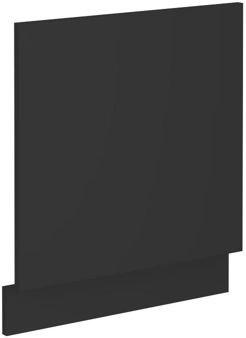 Dishwasher front 60 cm, open panel Wall, black matt, ZM 570x596