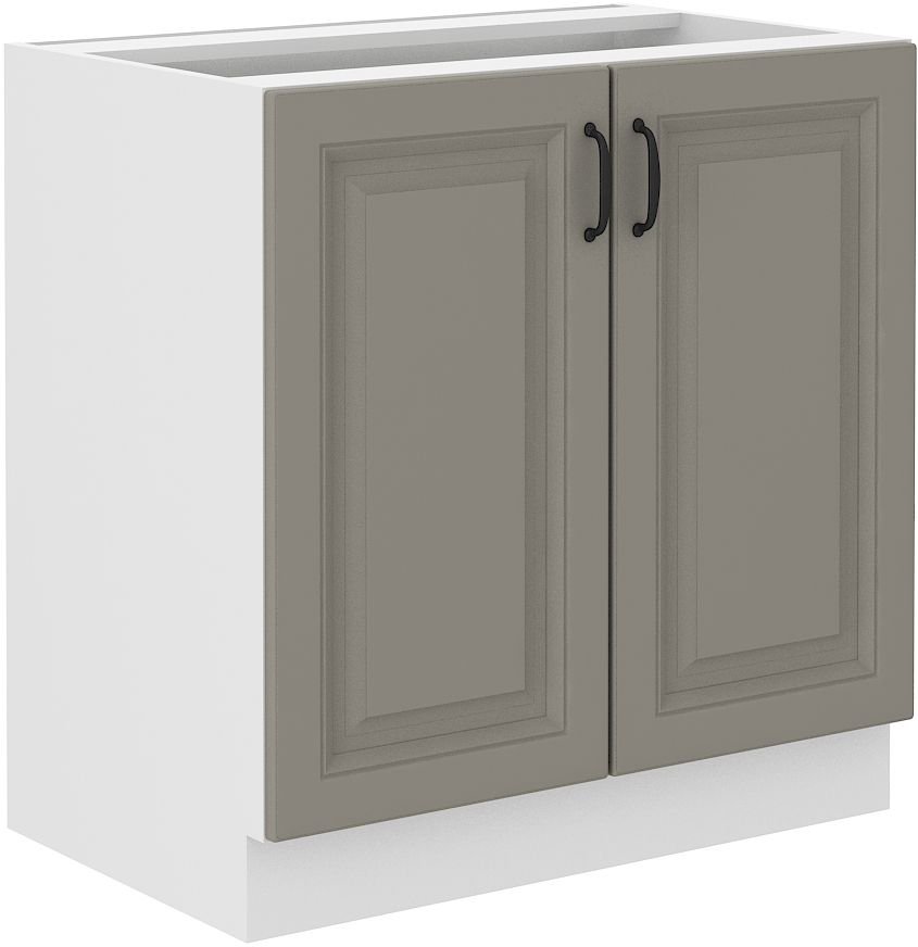 Base cabinet 80 cm Stillo white/clay grey 80 D 2F BB