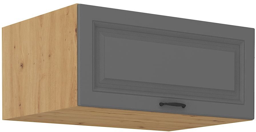 Low deep wall cabinet 80 cm Stillo artisan/dust grey 80 NAGU-36 1F