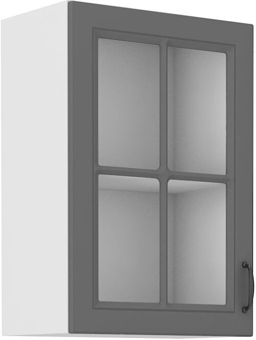 Wall cabinet 40 cm display case Stillo white/dust grey 40 GS-72 1F