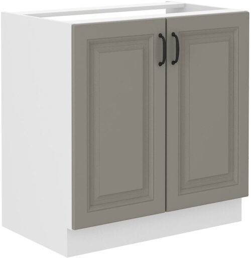 Base cabinet 80 cm, Stillo sink white/clay gray 80 ZL 2F BB