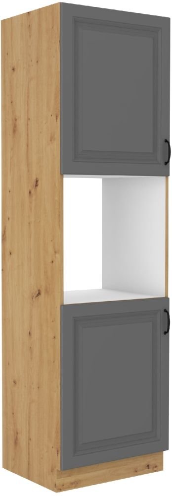 Stillo artisan/dust grey 60 cm oven cabinet DP-210 2F