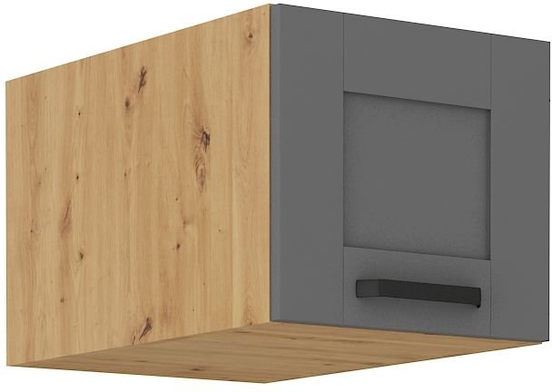 Low deep wall cabinet 40 cm Luna artisan/dust grey 40 NAGU-36 1F
