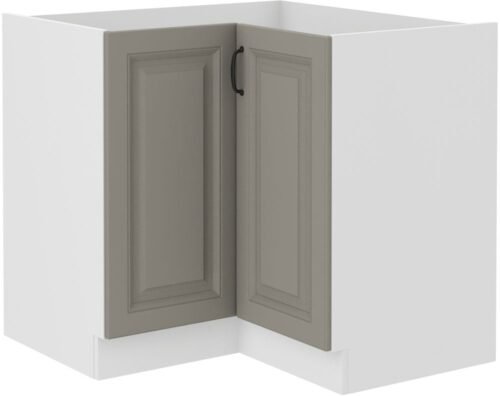 Base corner cabinet 90/90 cm Stillo white/clay grey 90×90 ND 2F BB