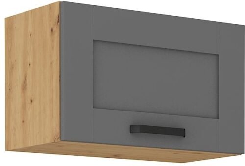 Wall cabinet with hood 60 cm Luna artisan/dust grey 60 GU-36 1F
