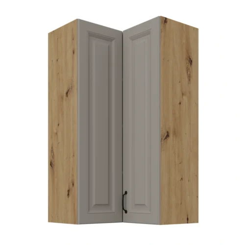 Upper corner cabinet 60 cm Stillo artisan/clay grey 60×60 GN-108 2F 90 degrees