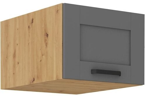 Low deep wall cabinet 50 cm Luna artisan/dust grey 50 NAGU-36 1F