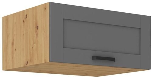 Low deep wall cabinet 80 cm Luna artisan/dust grey 80 NAGU-36 1F