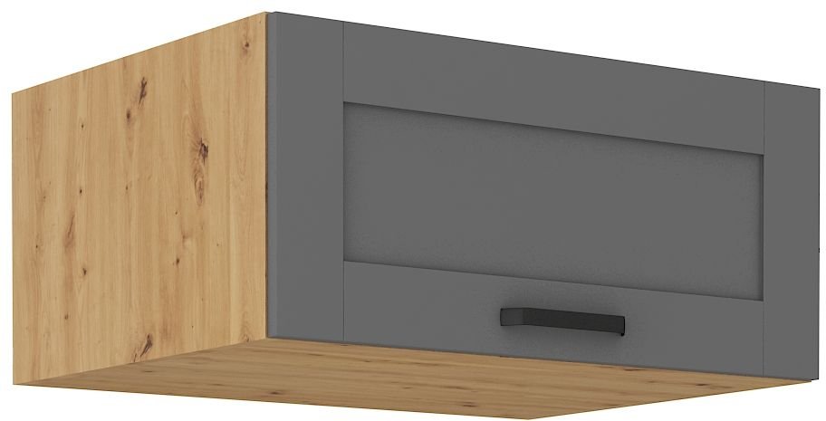 Low deep wall cabinet 80 cm Luna artisan/dust grey 80 NAGU-36 1F