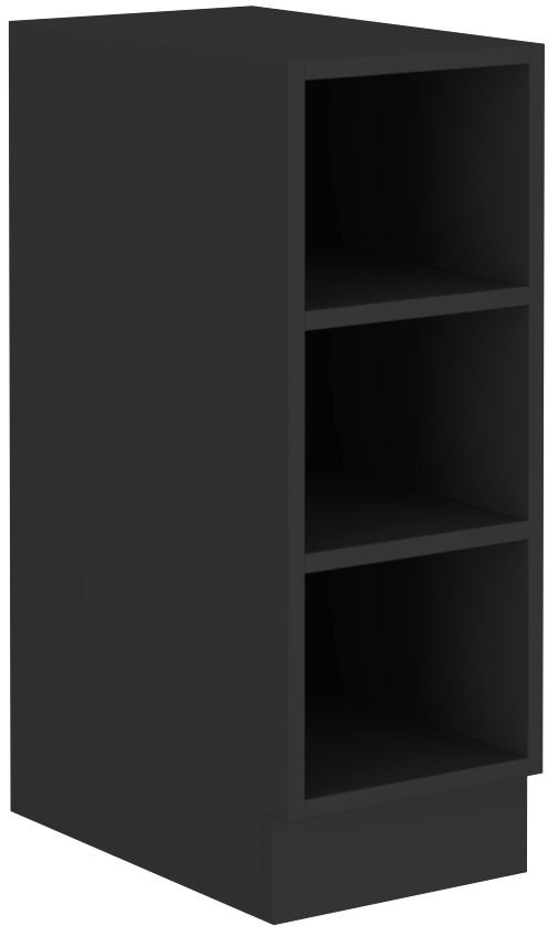 Open bottom shelf, 30 cm, black, 30 DOTW BB