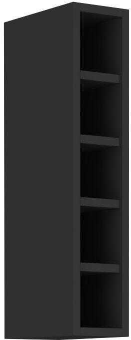 Open top shelf 15 cm black 15 GOTW-72