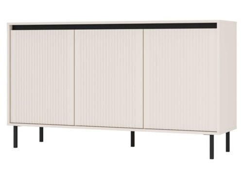 Osaka 3F chest of drawers with cabinets, beige