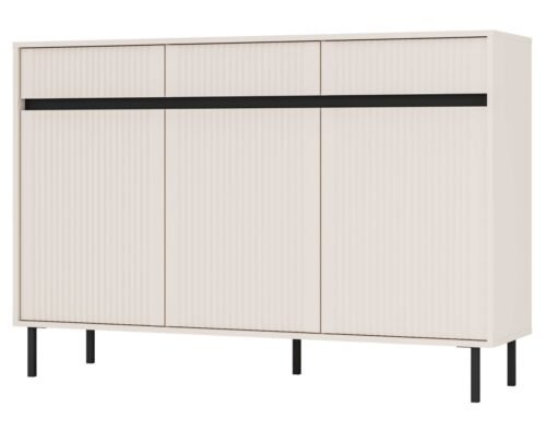 Chest of drawers with cabinets and drawers Osaka 3F3S beige