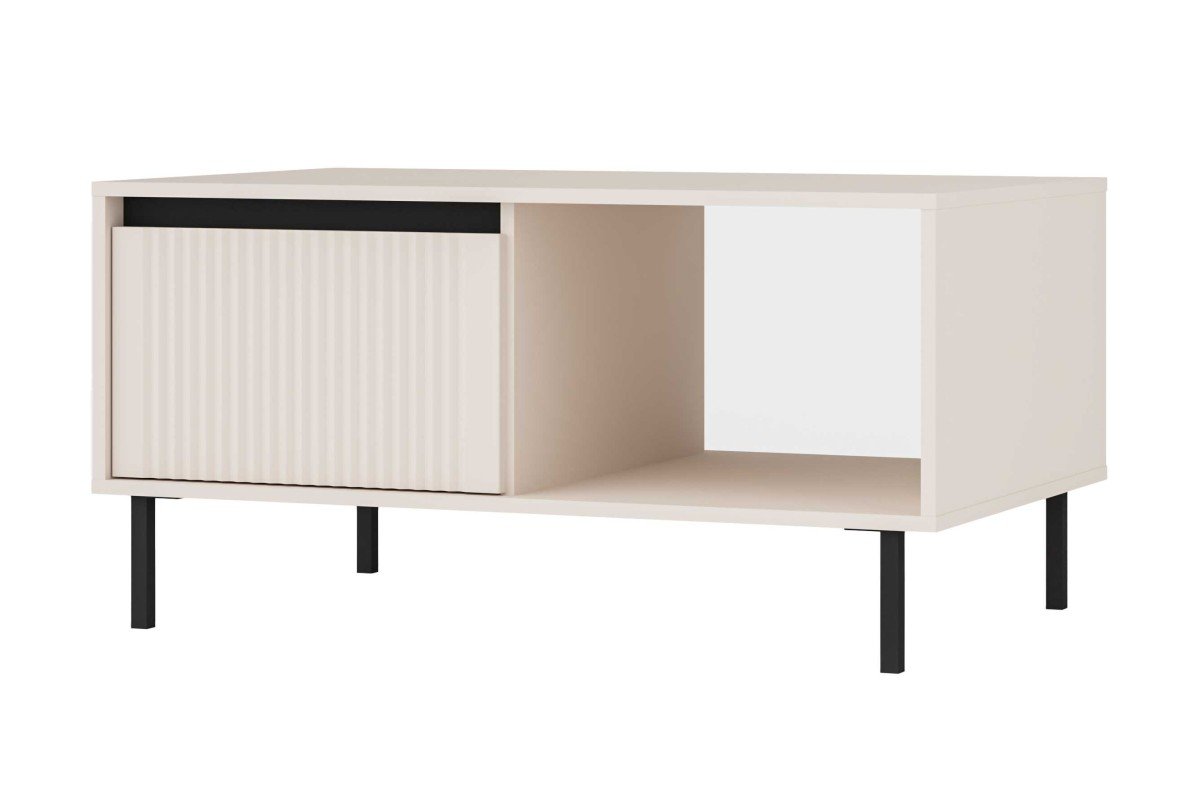 Osaka 2S coffee table with drawers, beige