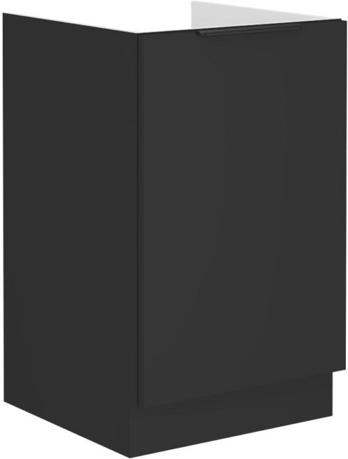 Base cabinet 50 cm, Wall-mounted sink, matt black, 50 ZL 1F BB
