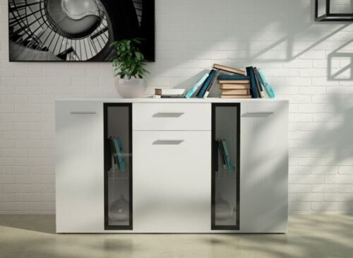Salsa chest of drawers – matte white