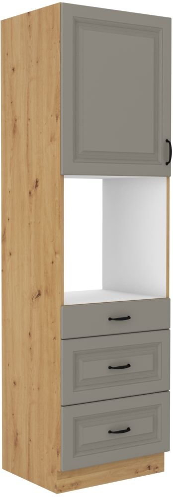 60 cm column oven with drawers Stillo artisan/claygrey 60 DPS-210 3S 1F