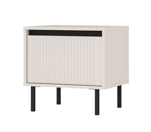 Osaka 1S bedside table with drawer, beige