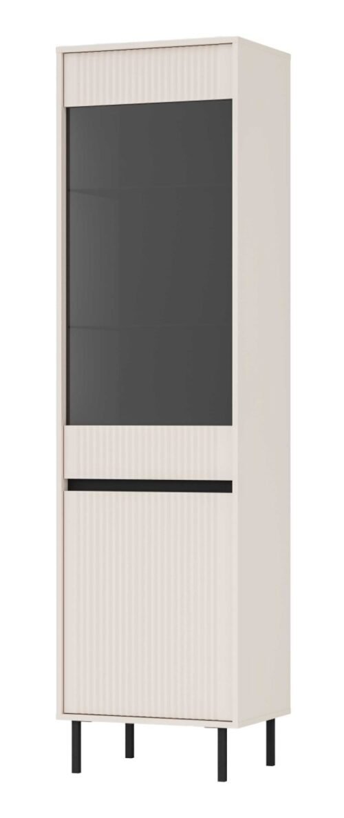 Osaka 2D glass display case, beige