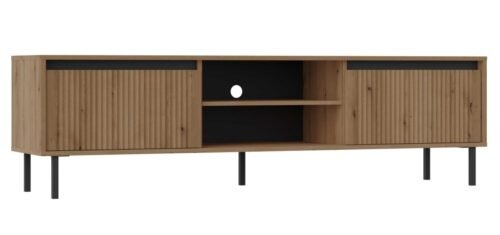 TV cabinet with drawers and niches Osaka 2S, oak color