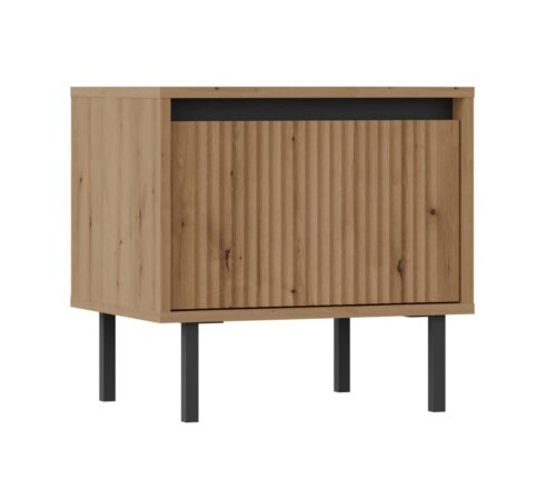 Osaka 1S bedside table with drawer, oak color