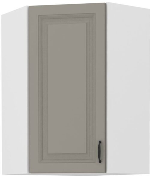 Upper corner cabinet 60 cm Stillo white/gray 60×60 GN-90 45 degrees 1F
