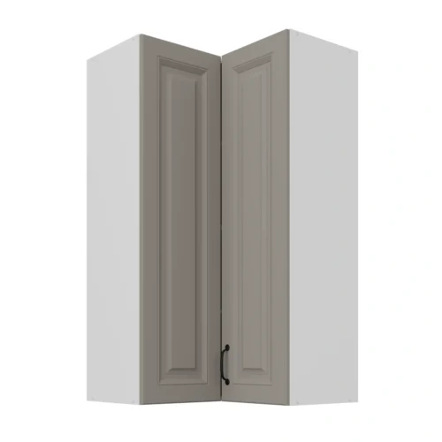 Upper corner cabinet 60 cm Stillo white/clay grey 60×60 GN- 108 2F 90 degrees