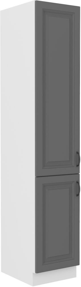 Stillo white/dusty grey 40 cm pantry cabinet DK-210 2F
