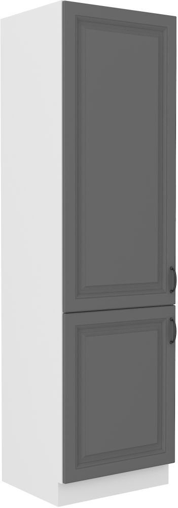Stillo white/dust grey 60 DK-210 2F column cabinet with shelves, 60 cm, pantry