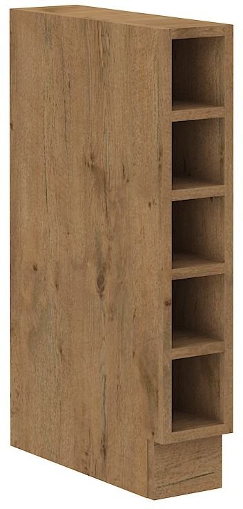 Open lower shelf 15 cm, oak color "Lancelot", 15 DOTW BB