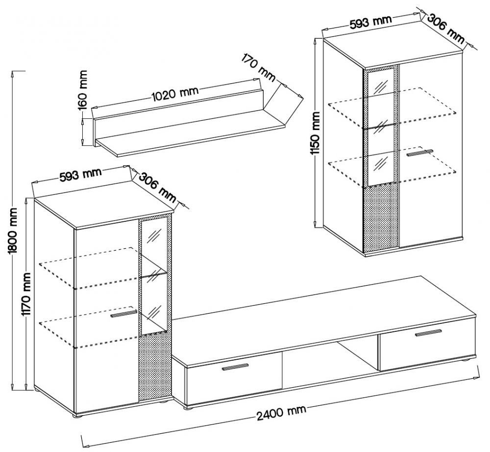 Salsa wall cabinet - white - Image 5