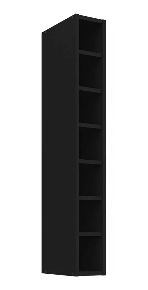 Open top shelf, 15 cm, black, 15 GOTW-108