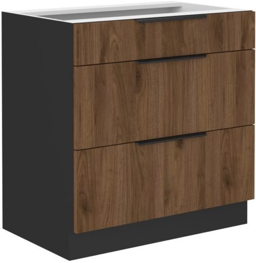 Base cabinet 80 cm with drawers Monza 80 D 3S BB