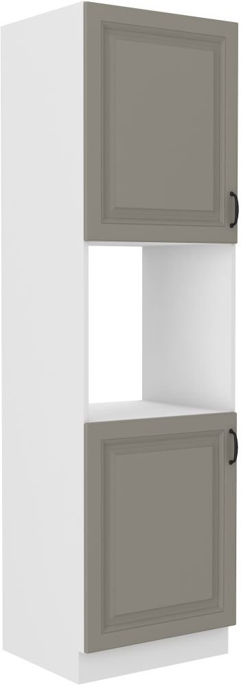 Stillo 60 cm column oven cabinet, white/clay grey, DP-210 2F