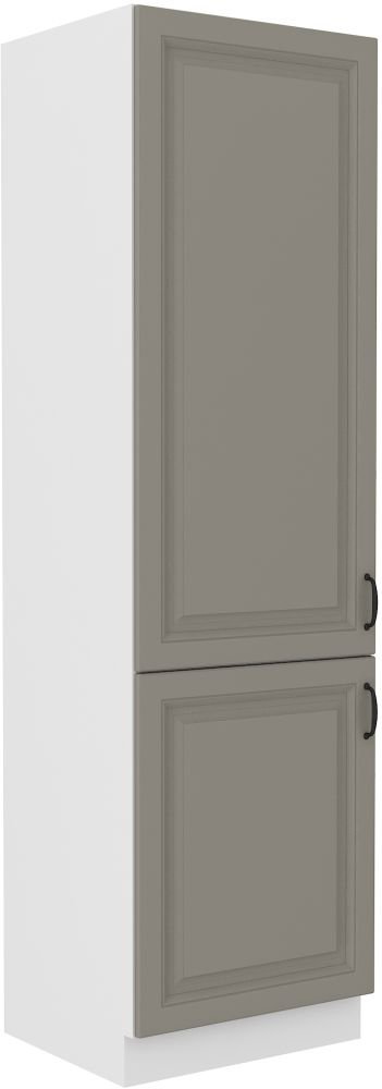 Stillo white/clay grey 60 DK-210 2F column cabinet with shelves, 60 cm, pantry